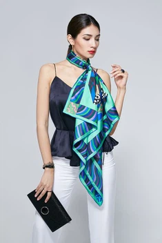 Scaipíní Fada Priontáil Silk Pure Silk (dl13002)