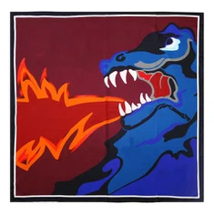 Scairf Satin Síoda Dearg